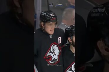 #buffalosabres forward & Team USA Olympian Tage Thompson goes upstairs for his 30th goal! #sabrehood