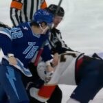 Curtis Douglas Handed a 5 for Fighting - Goes After Mikkola