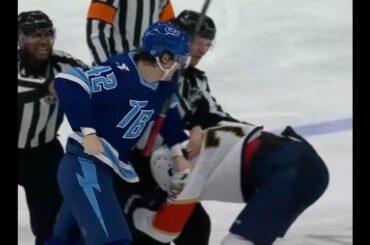 Curtis Douglas Handed a 5 for Fighting - Goes After Mikkola