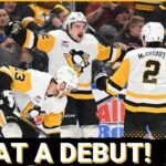 Avery Hayes DAZZLES in his NHL debut as the Penguins pick up a HUGE win!