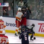 🥊🥊 Rasmus Andersson and Boone Jenner drop the gloves