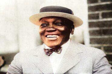 Jack Johnson Paying a Visit to the Manchester Docks - 1911 - In Full COLOR