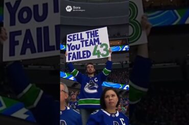 POV: This Canucks Sign Said It All 😱🏒