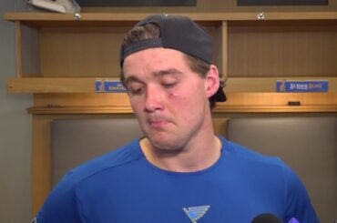 'Just trying to create a spark,' Blues' Tyler Tucker says of fight vs. Kings