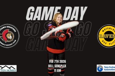 2026/02/07- 11:00 AM : Ottawa Senators WHC  vs Waterloo Warriors  (OWHA U22 Elite - Regular Season)