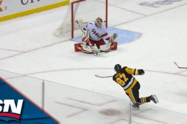 Sidney Crosby Blasts His 501st Goal With A Slapshot From The Dot