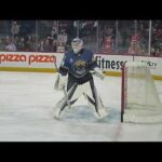 Cleveland Monsters goalie Ivan Fedotov warms up 2/6/26