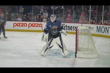 Cleveland Monsters goalie Ivan Fedotov warms up 2/6/26