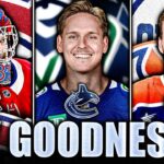 AWESOME HABS NEWS, TERRIBLE CANUCKS & OILERS NEWS… (Montembeault, McDavid, Lankinen)