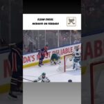 Connor McDavid throws Mario Ferraro