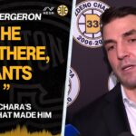 Patrice Bergeron On Zdeno Chara's Hard Work Mentality
