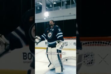 Hellebuyck Takes Colby Armstrong To Passing School 😮‍💨