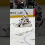 Arvid Soderblom stretching routine. #goaliegearsnob #chicagoblackhawks