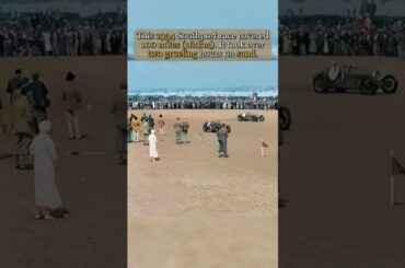 Extreme Beach Racing in 1934! 🏖️ #ClassicCars #Drifting #Motorsport #History
