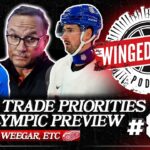 DETROIT'S TRADE PRIORITIES & OLYMPIC HOCKEY PREDICTIONS - Winged Wheel Podcast - Feb. 8th, 2026