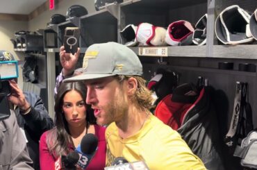 Noah Hanifin Reacts to 4–1 Win Over Kings & Gearing Up for the Olympics