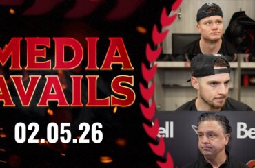 Tim Stützle, Drake Batherson, Travis Green Pregame Media vs PHI