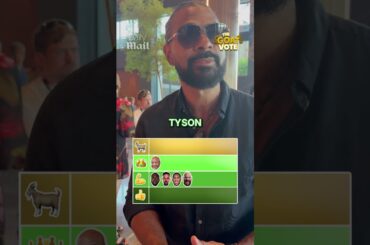 GOAT VOTE with David Haye 👀🥊 #shorts