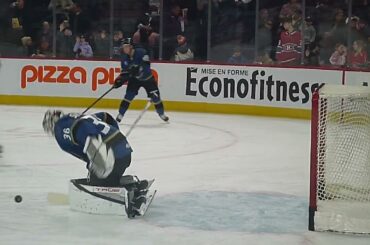 Cleveland Monsters goalie Zach Sawchenko warms up 2/6/26