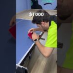 $1000 vs $400 vs $25 vs $1 Ping Pong Butterfly Racket 🦋🏓