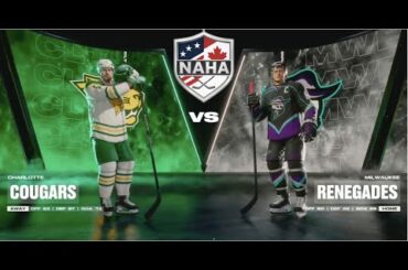 NAHA 2025-26 Season - Charlotte Cougars (9-4-4) @ Milwaukee Renegades (6-9-1)