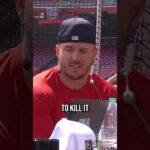 Mike Trout says he keeps in touch with Ohtani and is excited for him 🥹 #mlb #dodgers #shoheiohtani