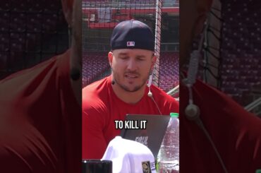 Mike Trout says he keeps in touch with Ohtani and is excited for him 🥹 #mlb #dodgers #shoheiohtani