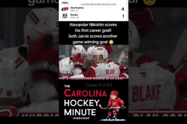 Alexander Nikishin scores first career goal, Canes win 4-1! #carolina #hurricanes #hockey #nikiskin