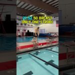 He swims faster than most swimmers with only 1 Stroke 😳 #swimmers #swimming