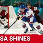 Larkin and Team USA SHINE as Men's Ice Hockey Tournament Begins
