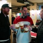 Jakub Voracek gives Jason Demers and Jamison Coyle a tour of the Czech House 🇨🇿
