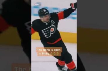 Travis Konecny dropped a beautiful bank pass 🤑