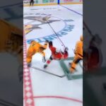 Penguins C #46 Blake Lazotte taking out the  Flyers trash. 👀