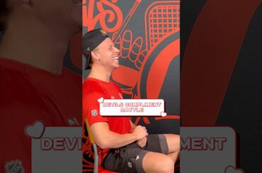 The most Jersey compliment battle you’ve ever seen. #shorts #njdevils #valentinesday