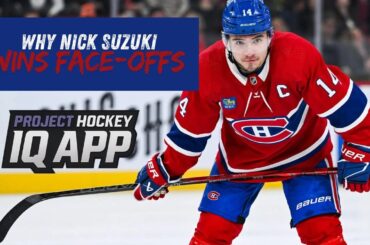 Why Nick Suzuki wins face-offs. It’s not speed  it’s leverage. 🧠🏒 Period 1 Shift 5 Project Hockey IQ