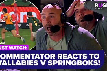 Commentator's INSANE reaction to Wallabies v Springboks | The Rugby Championship Highlights