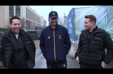 Adrian Kempe walks and talks with NHL Network at Olympic Village 🇸🇪