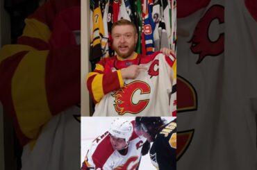 John unboxes a Calgary Flames jersey with perhaps the most ridiculous captain's patch on it ever