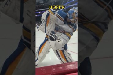 Fans Were UNHINGED Behind Joel Hofer 😂 #letsgopens #nhl #Shorts