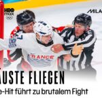Blindside-Hit mit Folgen! Fight im Match zwischen Kanada und Frankeich I Olympia 2026 I Eishockey