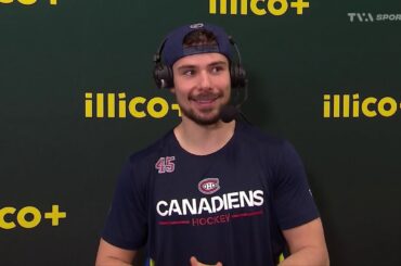 Alexandre Carrier a eu droit à de la visite pendant l'entrevue