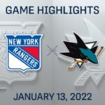 NHL Highlights | Rangers vs. Sharks - Jan. 13, 2022
