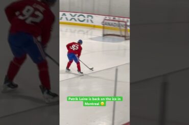 Patrik Laine is back on the ice in Montreal 🙂