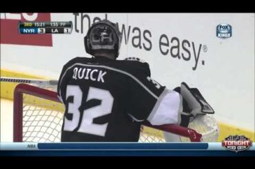 Jonathan Quick Goaltending Gaffe - October 7th, 2013