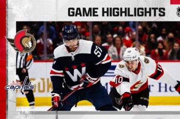 Senators @ Capitals 1/22/22 | NHL Highlights