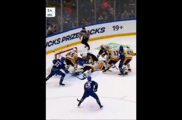 Bryan Rust HIT illegal check On Brock Boeser #canucks #nhl #vancouvercanucks