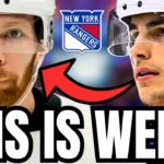 New York Rangers TRADING Braden Schneider to RED WINGS? & VERY WEIRD TRADE SITUATION...