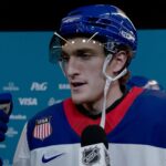 Brock Nelson & Tage Thompson talk USA win over Latvia