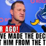 🚨 OMG! URGENT! CANUCKS JUST ANNOUNCED UNEXPECTED DEPARTURE! FANS ARE SHOCKED! CANUCKS NEWS