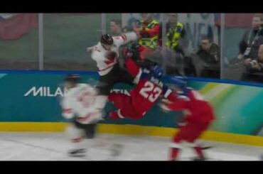 Connor McDavid Delivered MASSIVE HIT On Lukas Sedlak In Olympic Opener